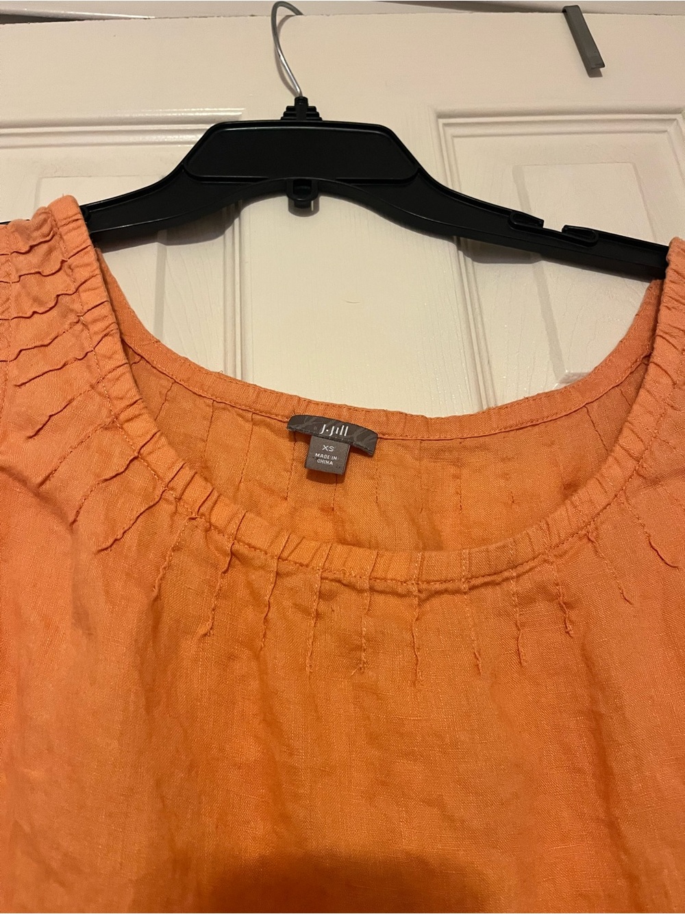 J. Jill Orange Sleeveless Linen-Blend Tank - Picture 6 of 6